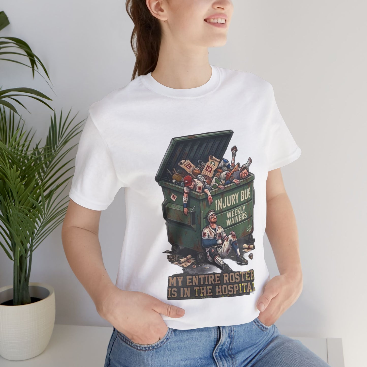 Injury Bug Dumpster Design T-Shirt — free shipping