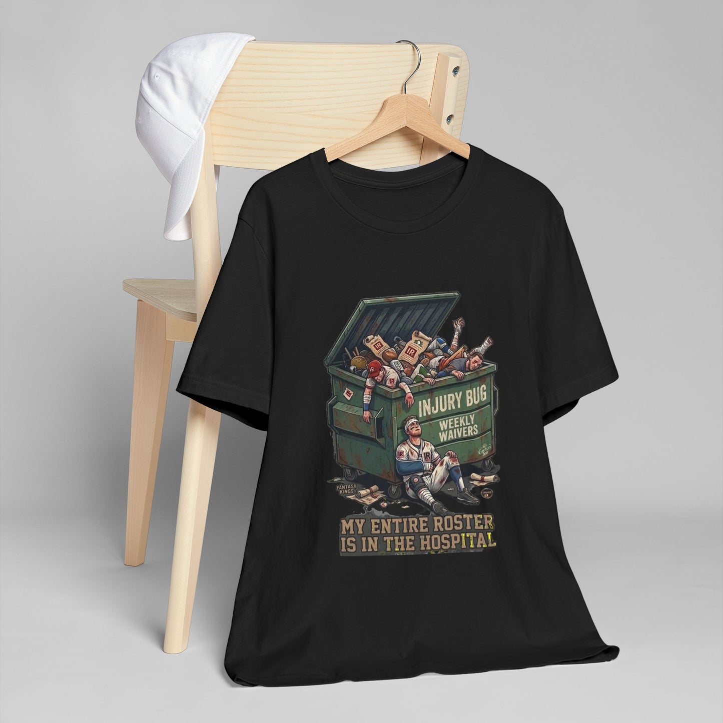 Injury Bug Dumpster Design T-Shirt — free shipping