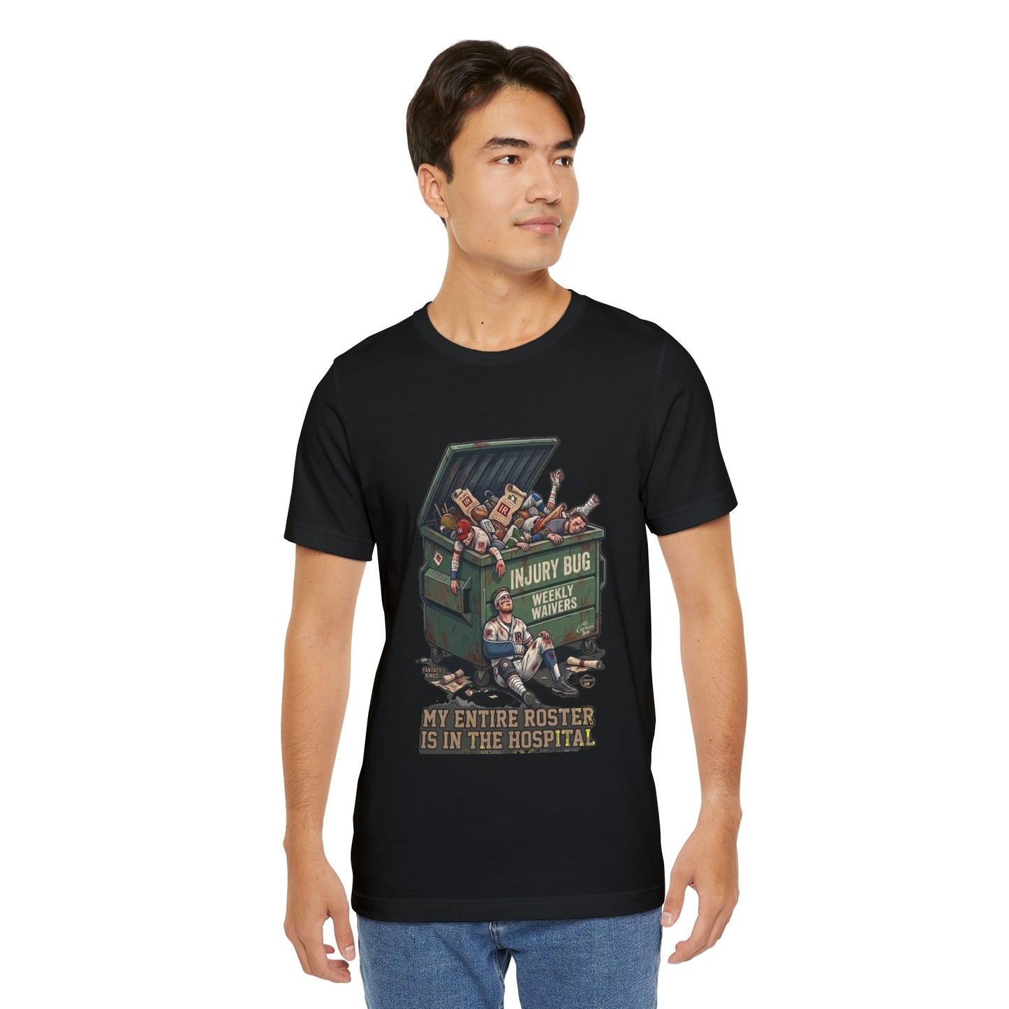 Injury Bug Dumpster Design T-Shirt — free shipping