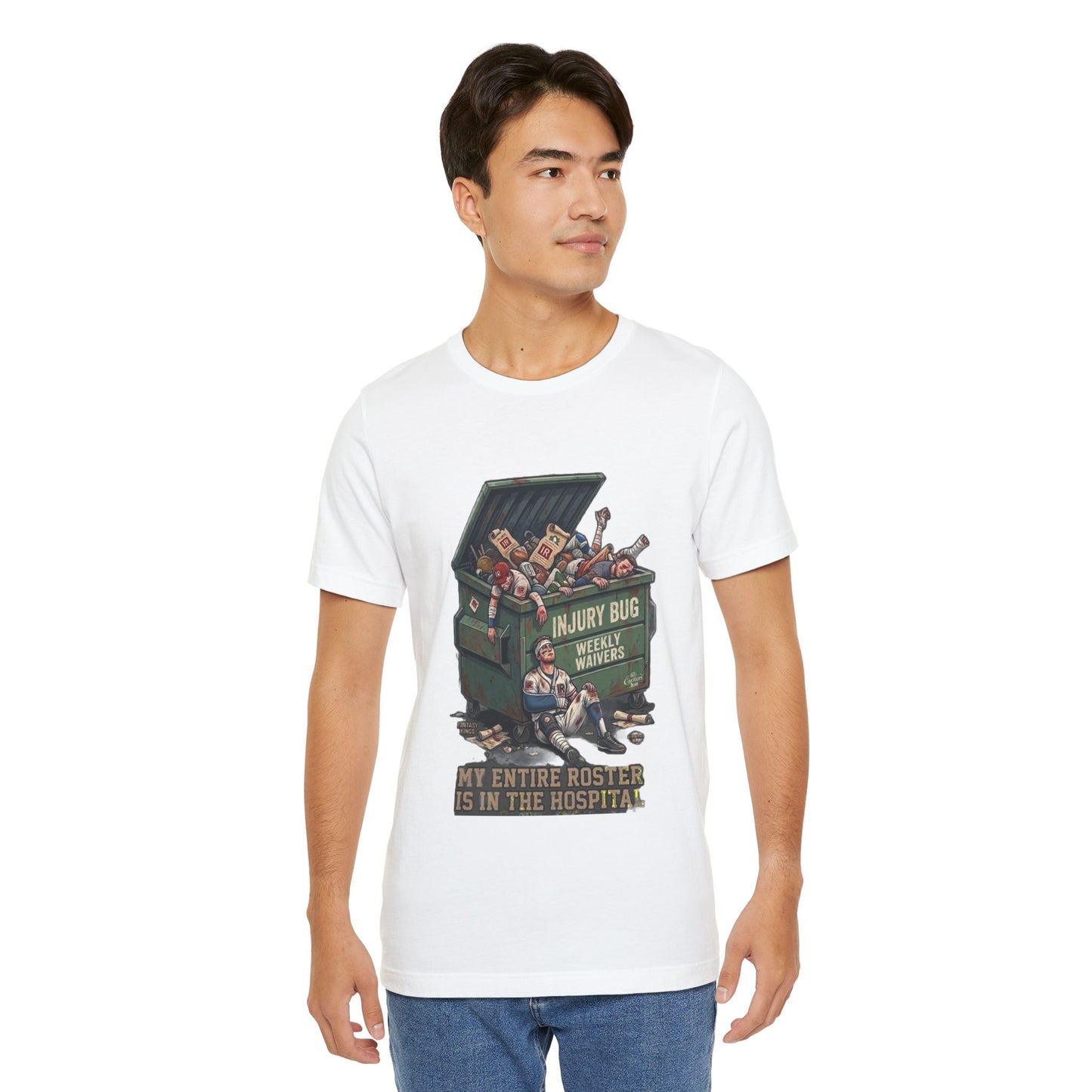 Injury Bug Dumpster Design T-Shirt — free shipping