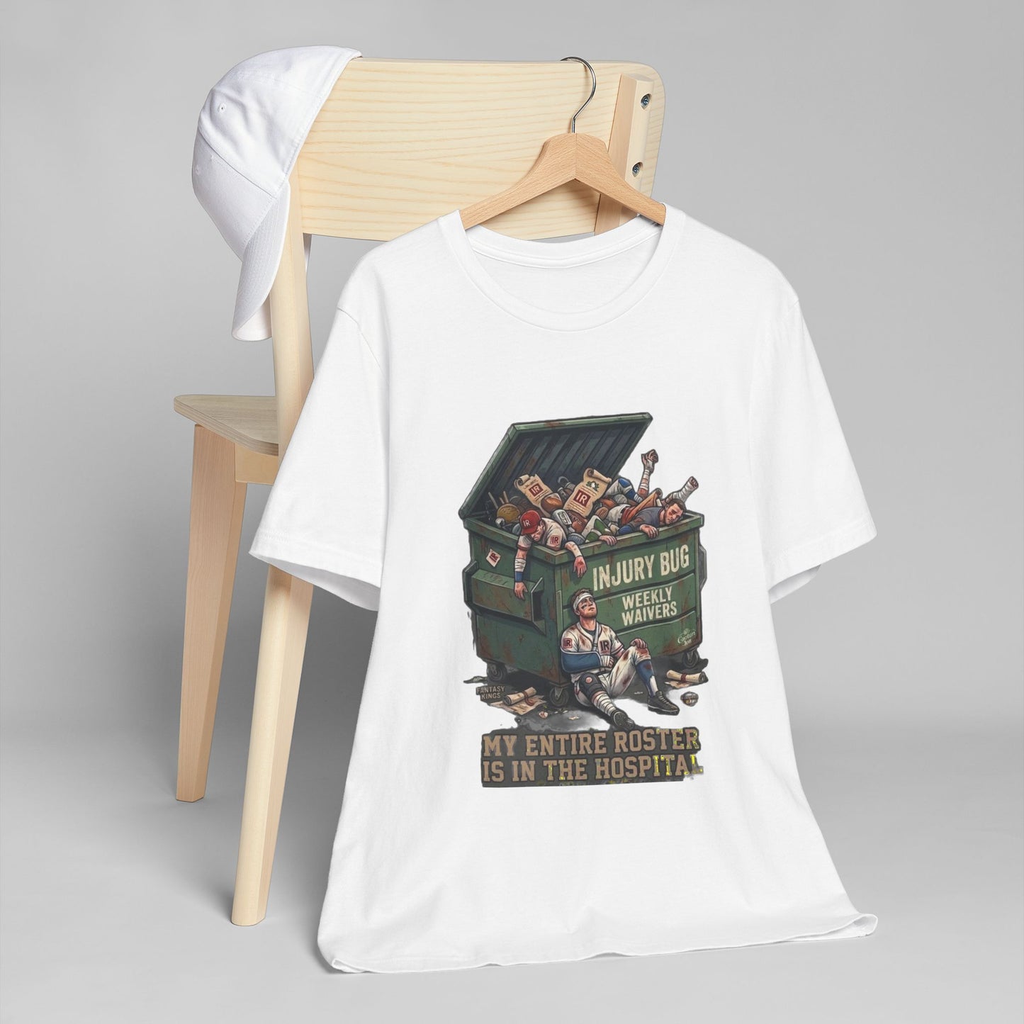 Injury Bug Dumpster Design T-Shirt — free shipping